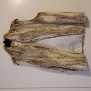 BCBG faux fur vest
